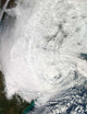 Hurricane Sandy Making Landfall Wall Decal