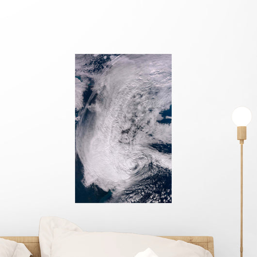 Hurricane Sandy along Northeastern Wall Decal Design 1