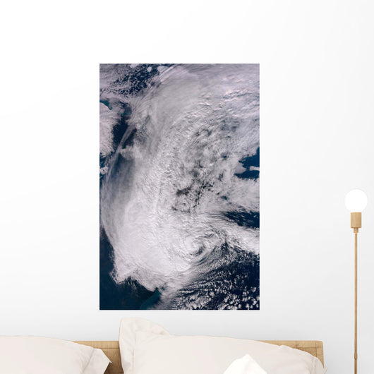 Hurricane Sandy along Northeastern Wall Decal Design 1