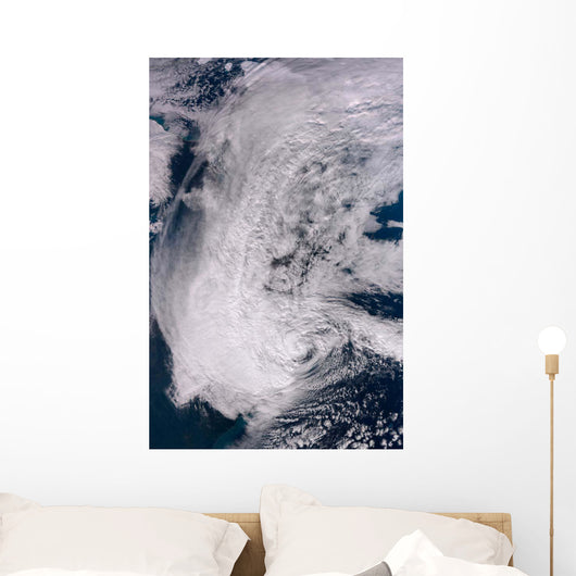 Hurricane Sandy along Northeastern Wall Decal Design 1