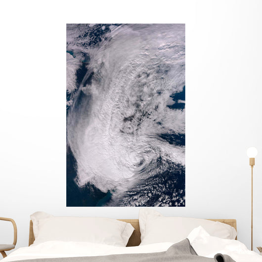 Hurricane Sandy along Northeastern Wall Decal Design 1