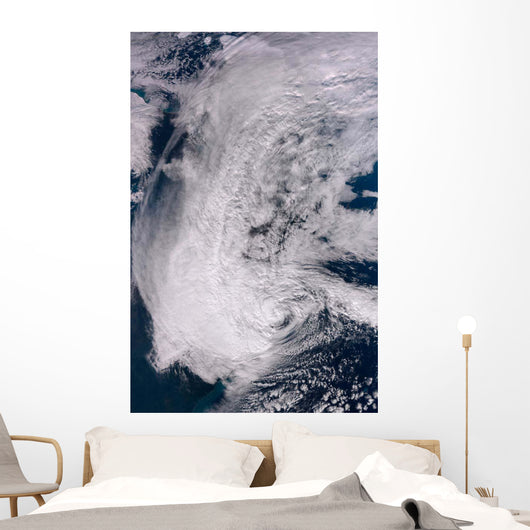Hurricane Sandy along Northeastern Wall Decal Design 1