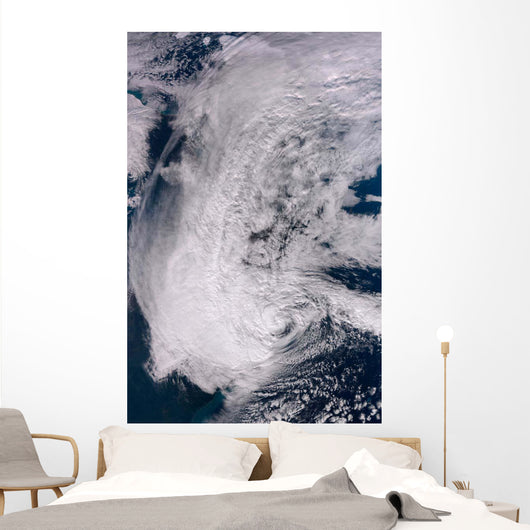 Hurricane Sandy along Northeastern Wall Decal Design 1