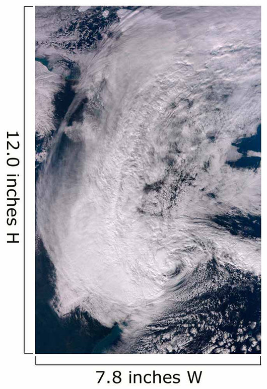 Hurricane Sandy along Northeastern Wall Decal Design 1