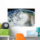 Satellite Hurricane Sandy along Wall Decal