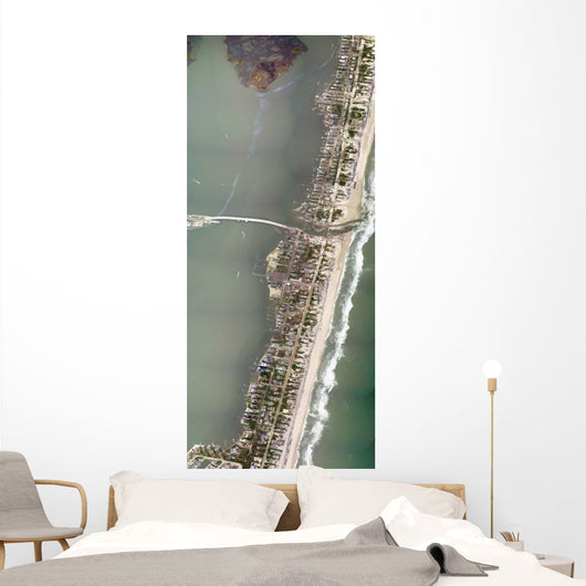 Aerial Showing Portion Mantoloking Wall Decal