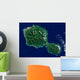Satellite Tahiti Wall Decal