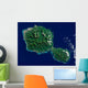 Satellite Tahiti Wall Decal