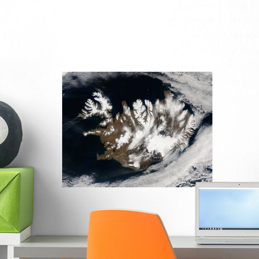 Satellite Iceland Wall Decal
