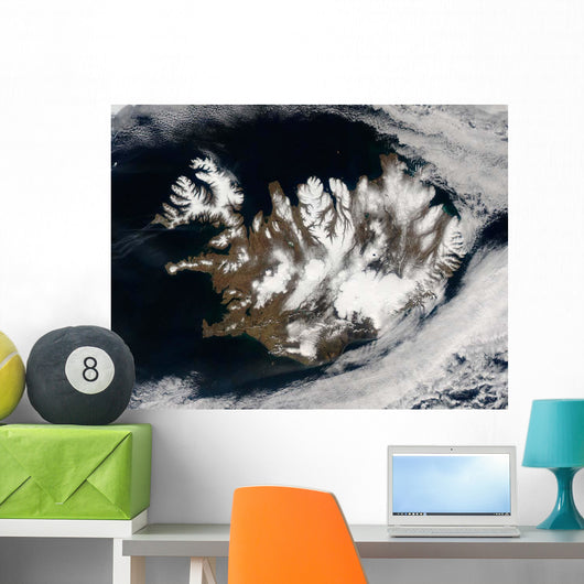 Satellite Iceland Wall Decal