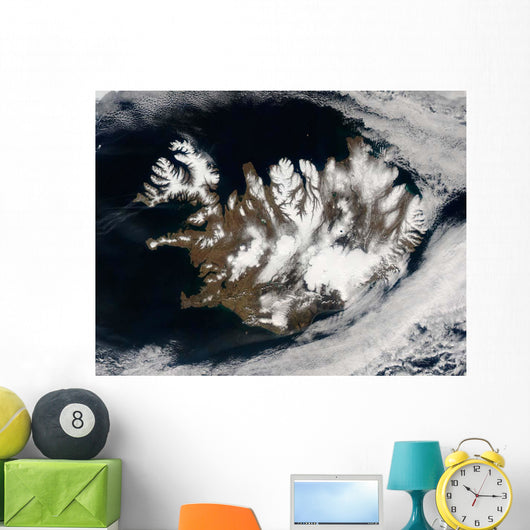Satellite Iceland Wall Decal