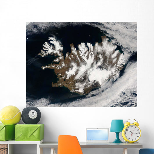 Satellite Iceland Wall Decal