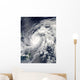 Typhoon Sanba over Pacific Wall Mural