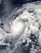 Typhoon Sanba over Pacific Wall Mural