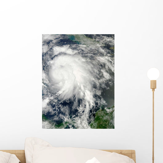 Typhoon Sanba over Pacific Wall Decal Design 1