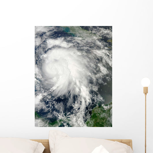 Typhoon Sanba over Pacific Wall Decal Design 1