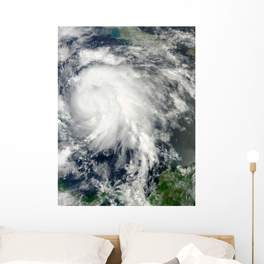 Typhoon Sanba over Pacific Wall Decal Design 1