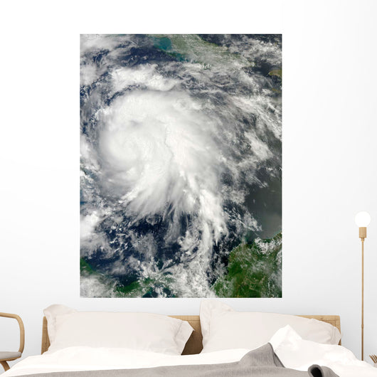 Typhoon Sanba over Pacific Wall Decal Design 1