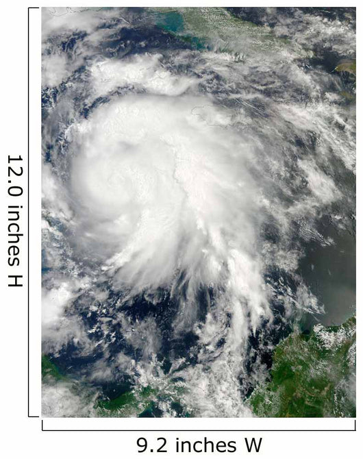 Typhoon Sanba over Pacific Wall Decal Design 1