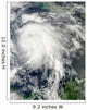 Typhoon Sanba over Pacific Wall Decal Design 1