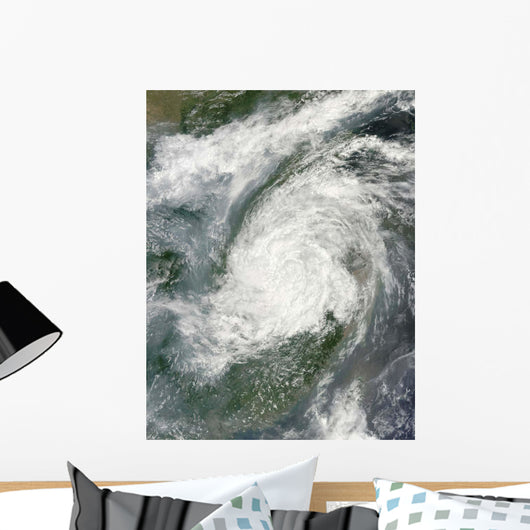 Typhoon Haikui Makes Landfall Wall Decal