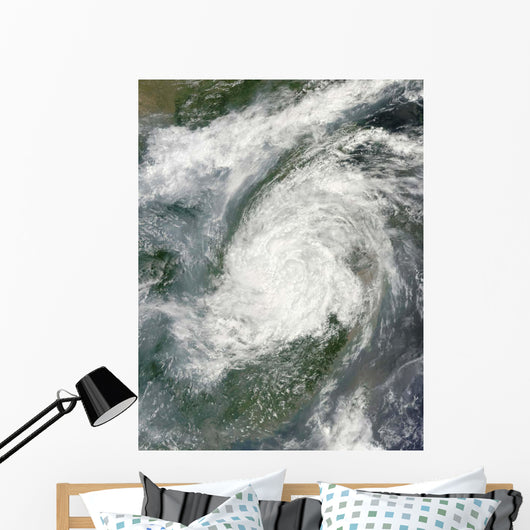 Typhoon Haikui Makes Landfall Wall Decal