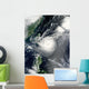 Typhoon Tembin Hovers over Wall Decal