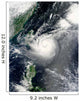 Typhoon Tembin Hovers over Wall Decal
