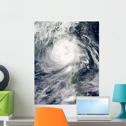 Typhoon Tembin over Ocean Wall Decal