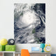 Typhoon Tembin over Ocean Wall Decal