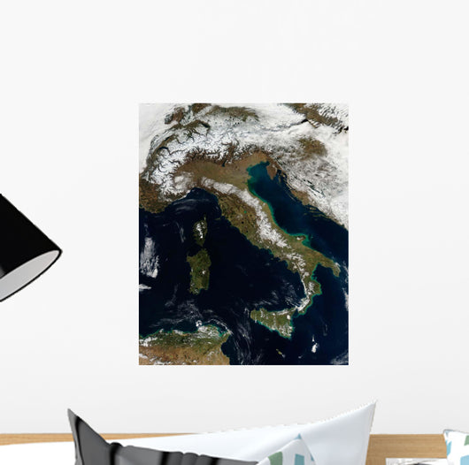 Satellite Snow Italy Wall Decal
