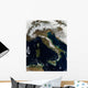 Satellite Snow Italy Wall Decal