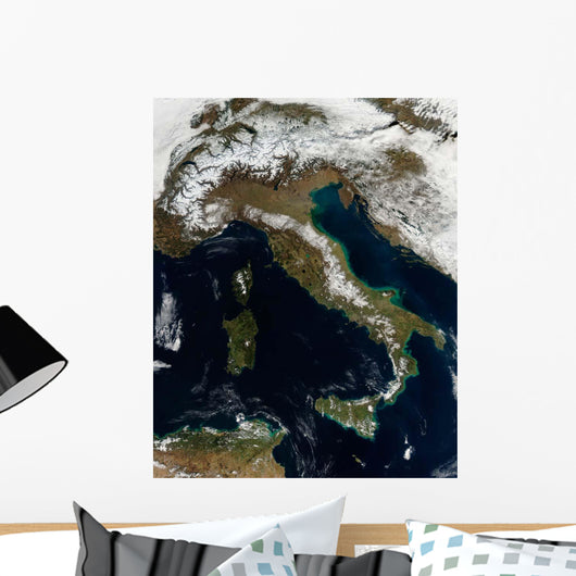 Satellite Snow Italy Wall Decal