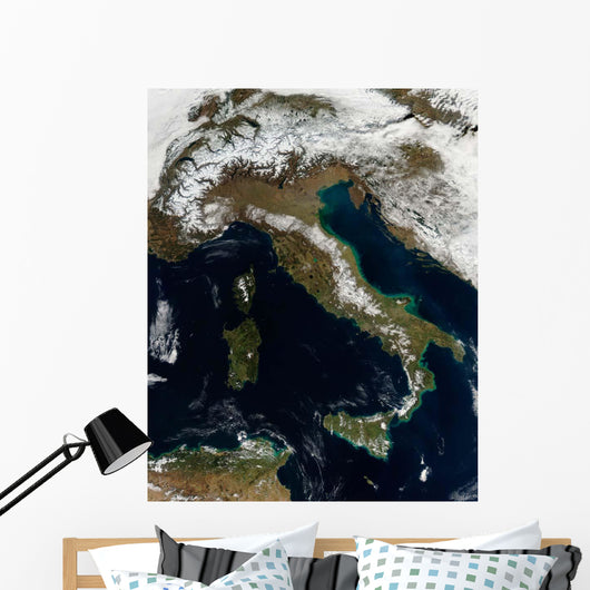 Satellite Snow Italy Wall Decal