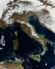 Satellite Snow Italy Wall Decal