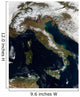 Satellite Snow Italy Wall Decal