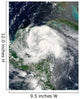 Tropical Storm Ernesto over Wall Decal