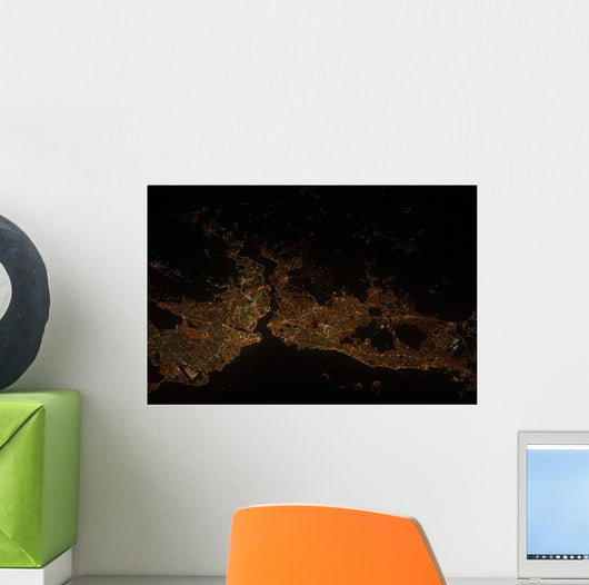 Nighttime Istanbul Turkey Wall Decal