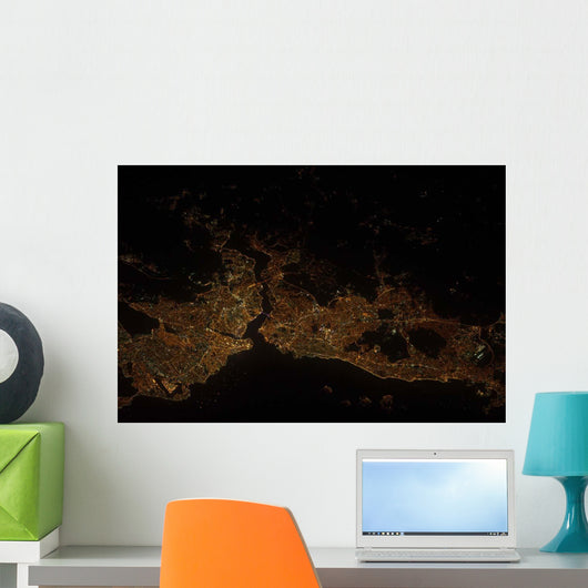 Nighttime Istanbul Turkey Wall Decal