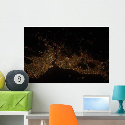 Nighttime Istanbul Turkey Wall Decal