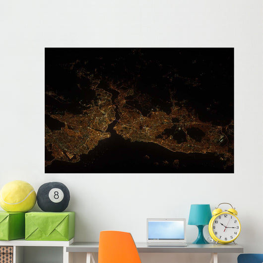Nighttime Istanbul Turkey Wall Decal
