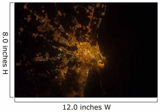 Nighttime Image Valencia Mediterranean Wall Decal