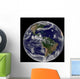 Satellite Image Earth and Wall Decal