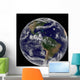 Satellite Image Earth and Wall Decal