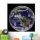 Satellite Image Earth and Wall Decal