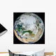 Synthesized Earth Showing Arctic Wall Decal