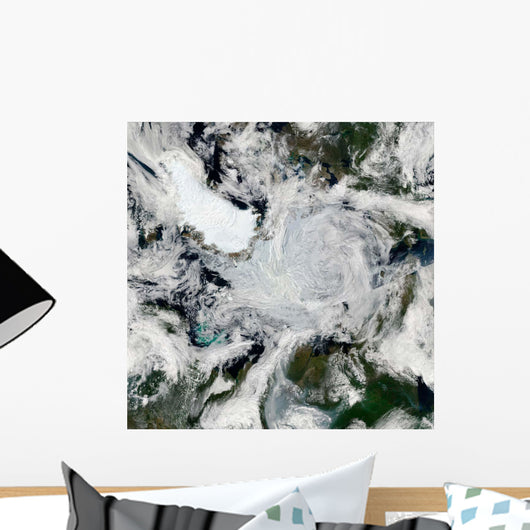 Strong Storm Lingering Center Wall Decal