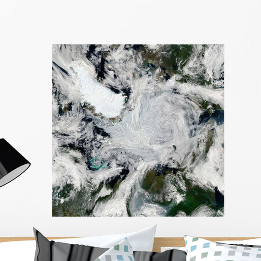 Strong Storm Lingering Center Wall Decal