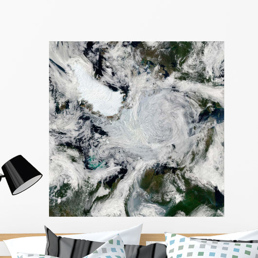 Strong Storm Lingering Center Wall Decal
