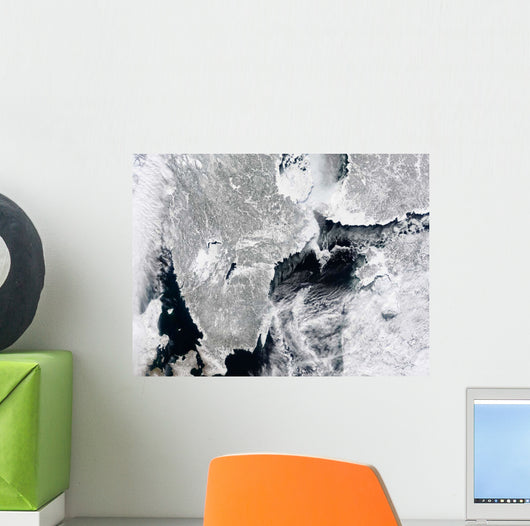Sea Ice Lines Coasts Wall Decal